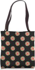 Basque Country Lauburu Cross Flag Euskal Pride Roots Tote Bag