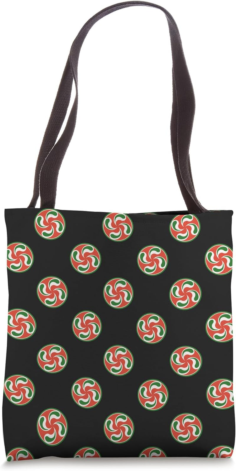 Basque Country Lauburu Cross Flag Euskal Pride Roots Tote Bag