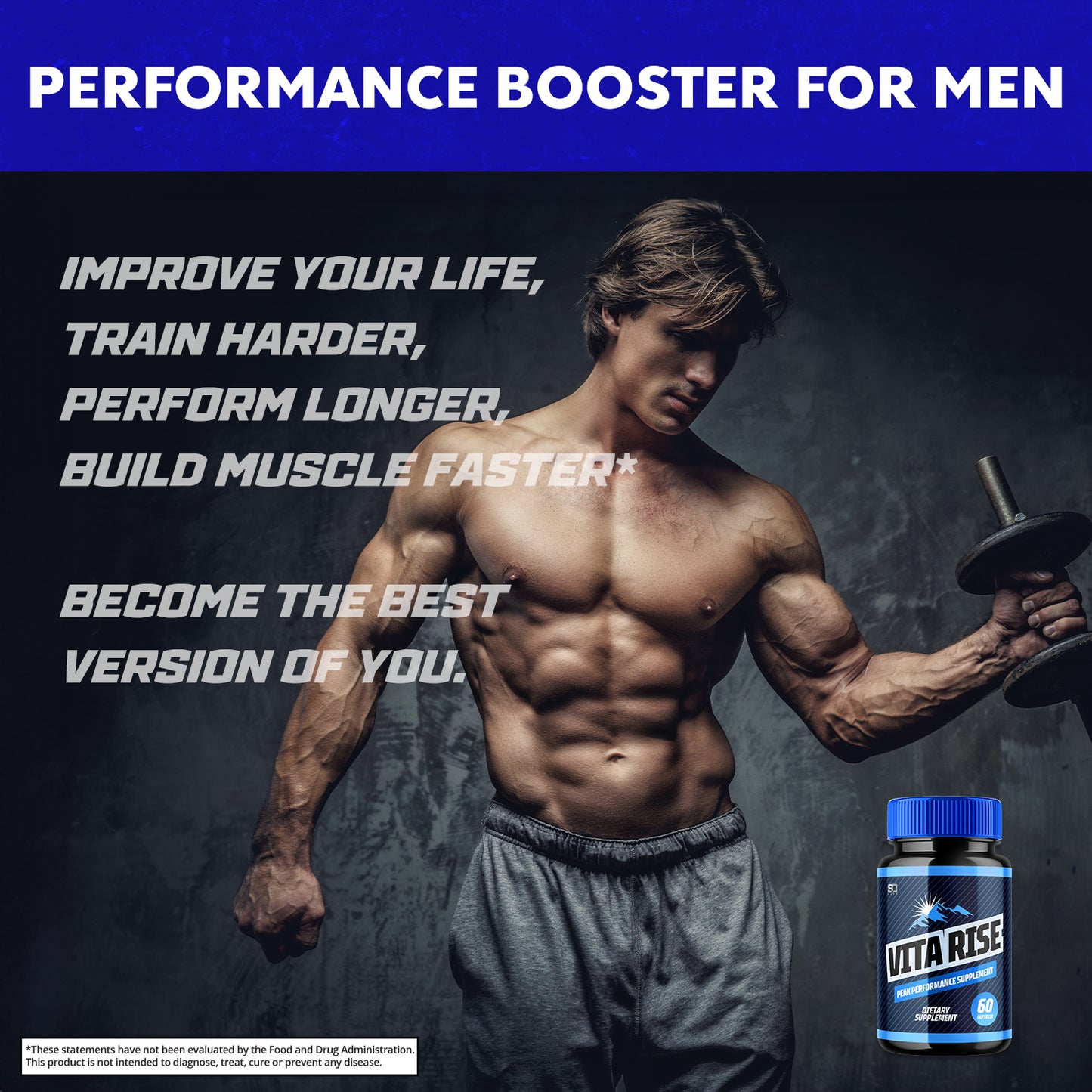 Vita Rise Male Pills Supports Peak Performance and Vitality (3 Pack)