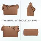 VASCHY Canvas Messenger Bag, Lightweight Casual Crossbody Slouchy Shoulder Hobo Side Bag Purse for Men and Women