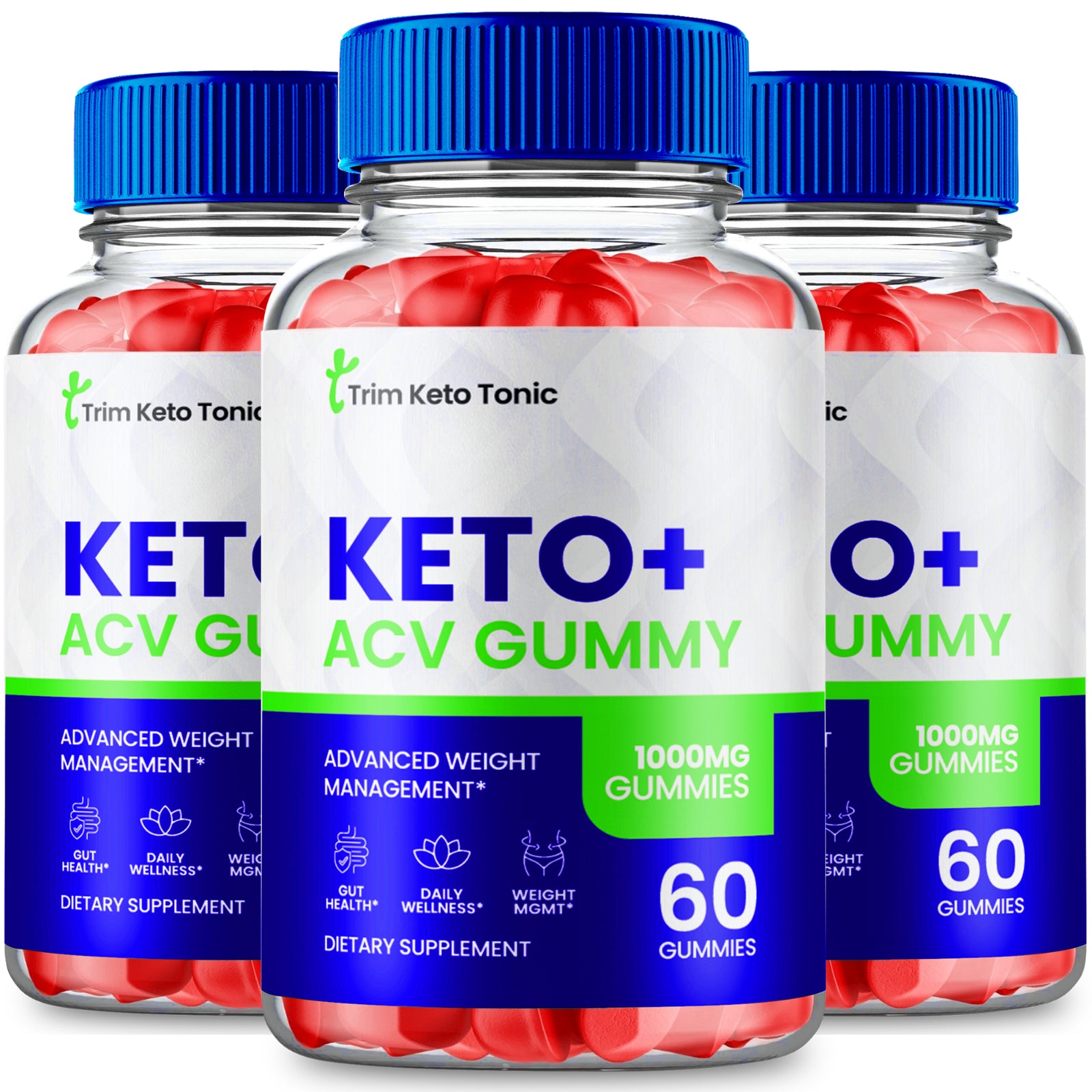 Trim Keto Tonic ACV Gummies - Official Formula (3 Pack)