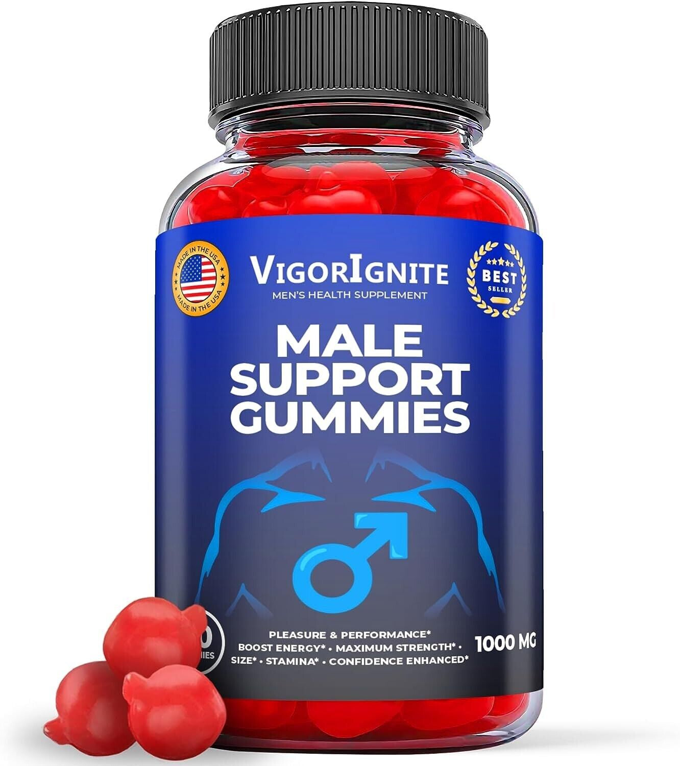 (1 Pack) - Vigorignite Gummies - Male Enhancement Support Multivitamin -60 Gums