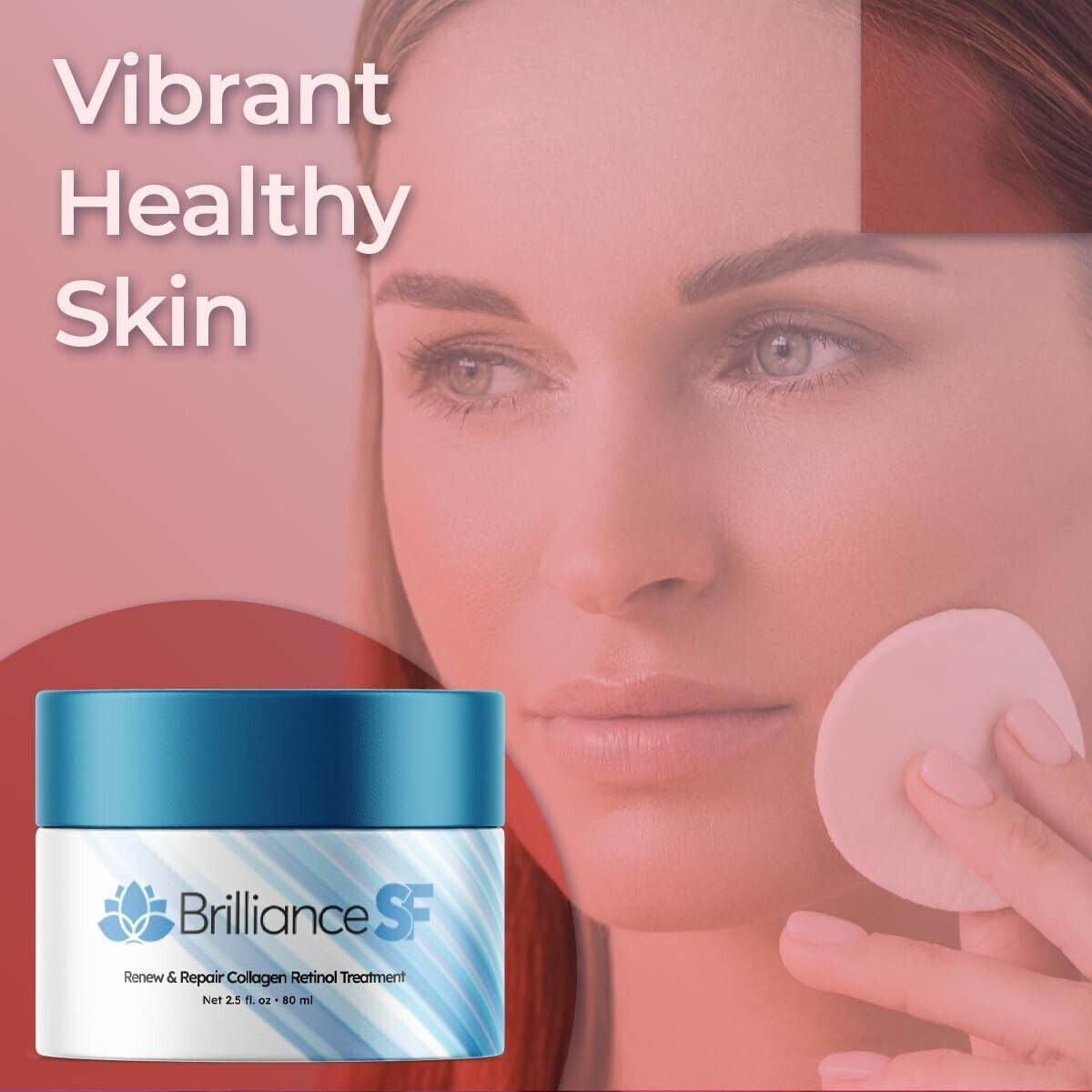 (1 Pack) Brilliance SF Anti-Aging Cream, Anti-Wrinkle Moisturizing Cream 2.5 Oz