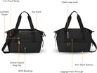 Sherpani Eclipse Anti-Theft Crossbody Bag, Lightweight Teacher Tote, 12L Travel Purse for Women with RFID Protection