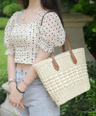 Women'S Straw Hobo Bag Woven Shoulder Bag Large Tote Purse Summer Beach Handbag Handmade Top Handle Satchel Travel