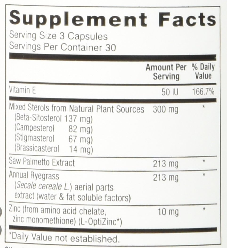 Prost-Xtra plus (2 Bottle Kit) with Rye Grass, 300Mg Plant Sterols, Saw Palmetto, Zinc, Vitamin E 90 Capsules Each