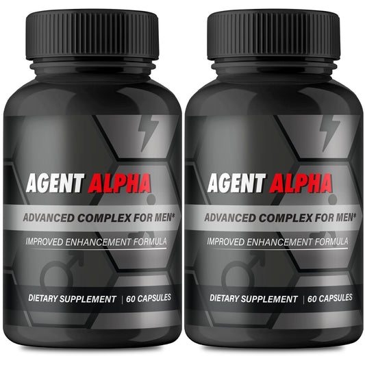 (2 Pack) Agent Alpha Supplement for Men Virility, Male Performance Formula Pills