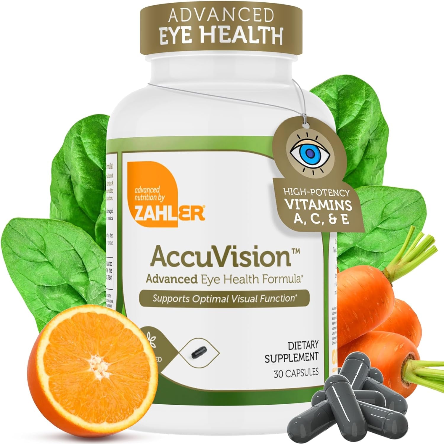 Zahler Accuvision, Advanced Eye Health Formula, 30 Capsules