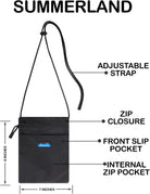 KAVU Summerland Pouch Passport Crossbody Rope Sling