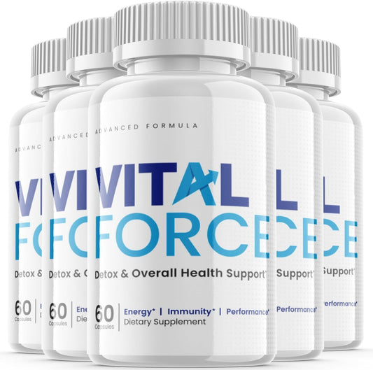 Vital Force Pills - Vital Force Supplement for Detox & General Wellness - 5 Pack