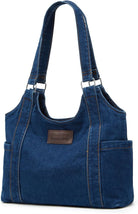 Denim Tote Bag Large Capacity Jean Purses for Women Handbags Soft Shoulder Ladies Purses 2025