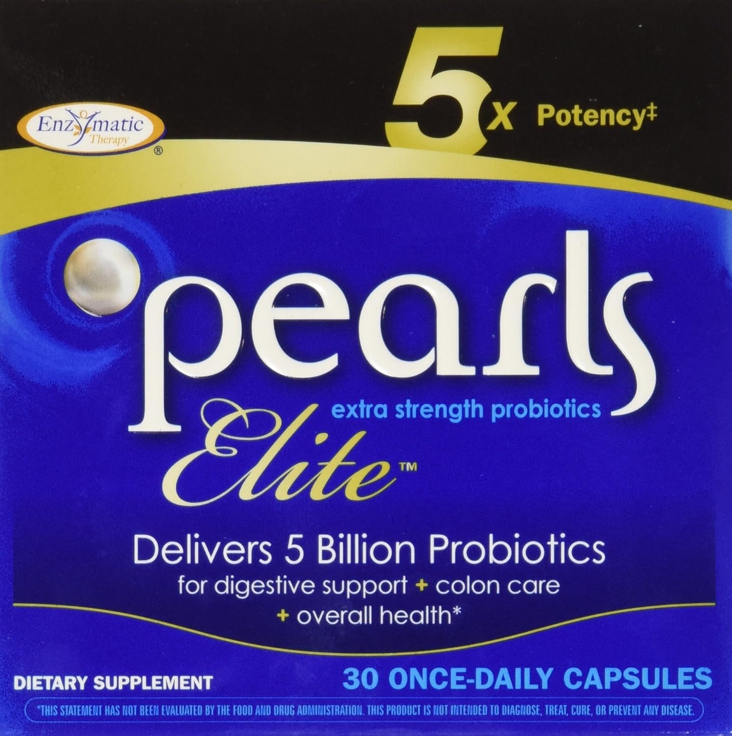 Pearls Elite High Potency Probiotics, 30 Capsules, from Enzymatic Therapy
