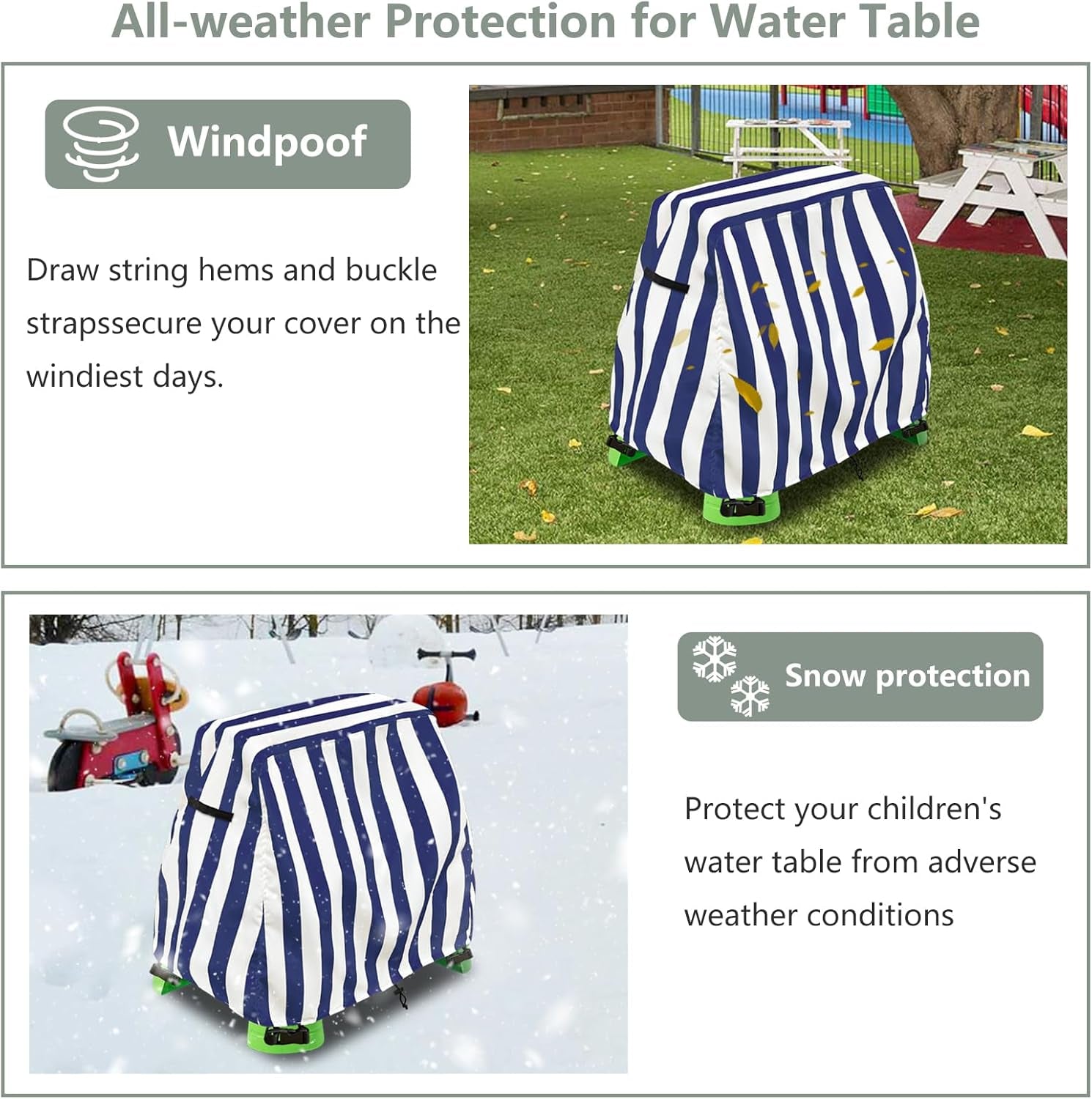 Water Table Cover,Outdoor Waterproof Kids Water Table Cover for Step 2 Rain Showers Splash Pond Water Table,Toddler Water Play Table Cover for Water Table Toys.(Purple,Cover Only)