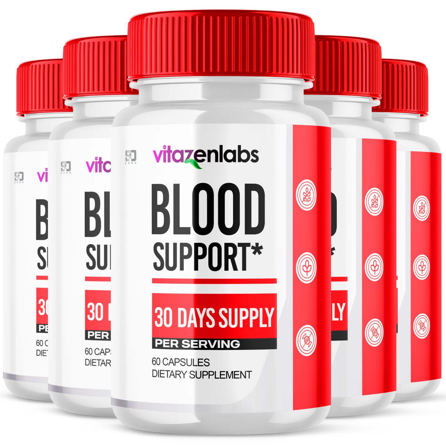 Vitazen Labs Blood Pills – Support for Blood Health and Wellness (5 Pack)