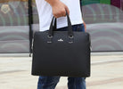 Fsd.Wg]Business Bag Leather Briefcase Shoulder Laptop Business Bag for Men