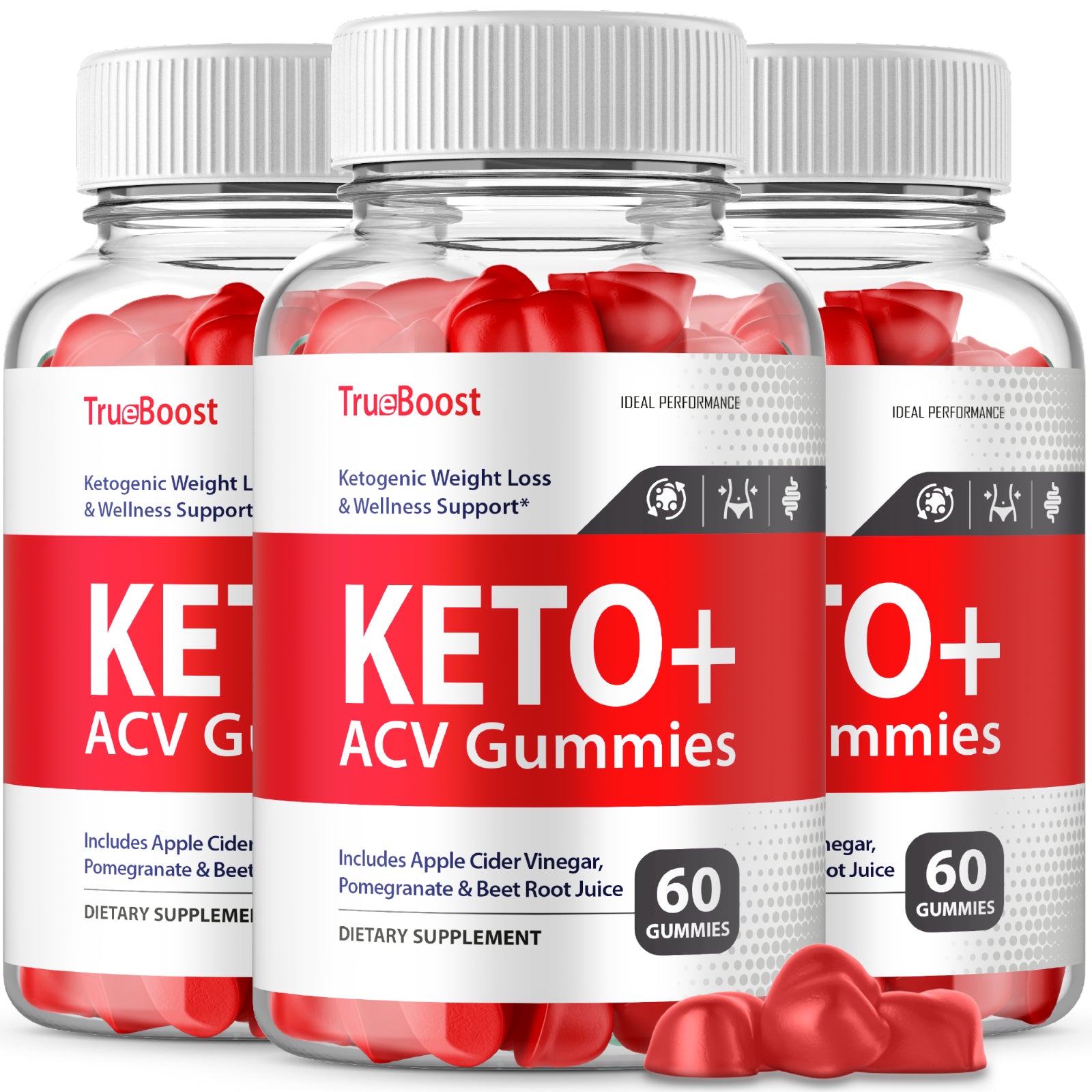 True Boost Keto plus ACV Gummies for Weight Loss (180 Gummies)