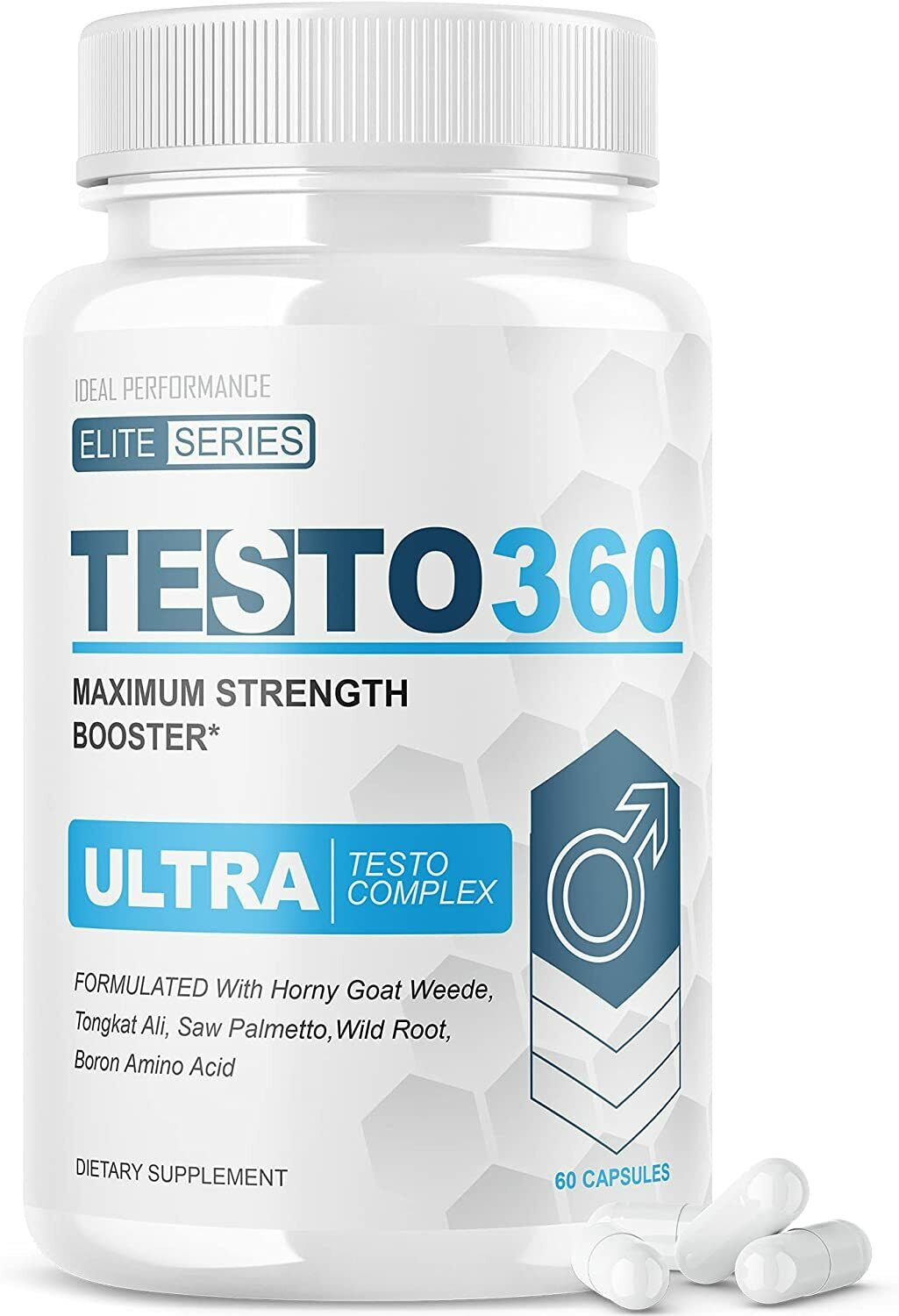 Testo 360 Ultra Pene Testo Complex Elite Series Maximum Strength 60 Capsules