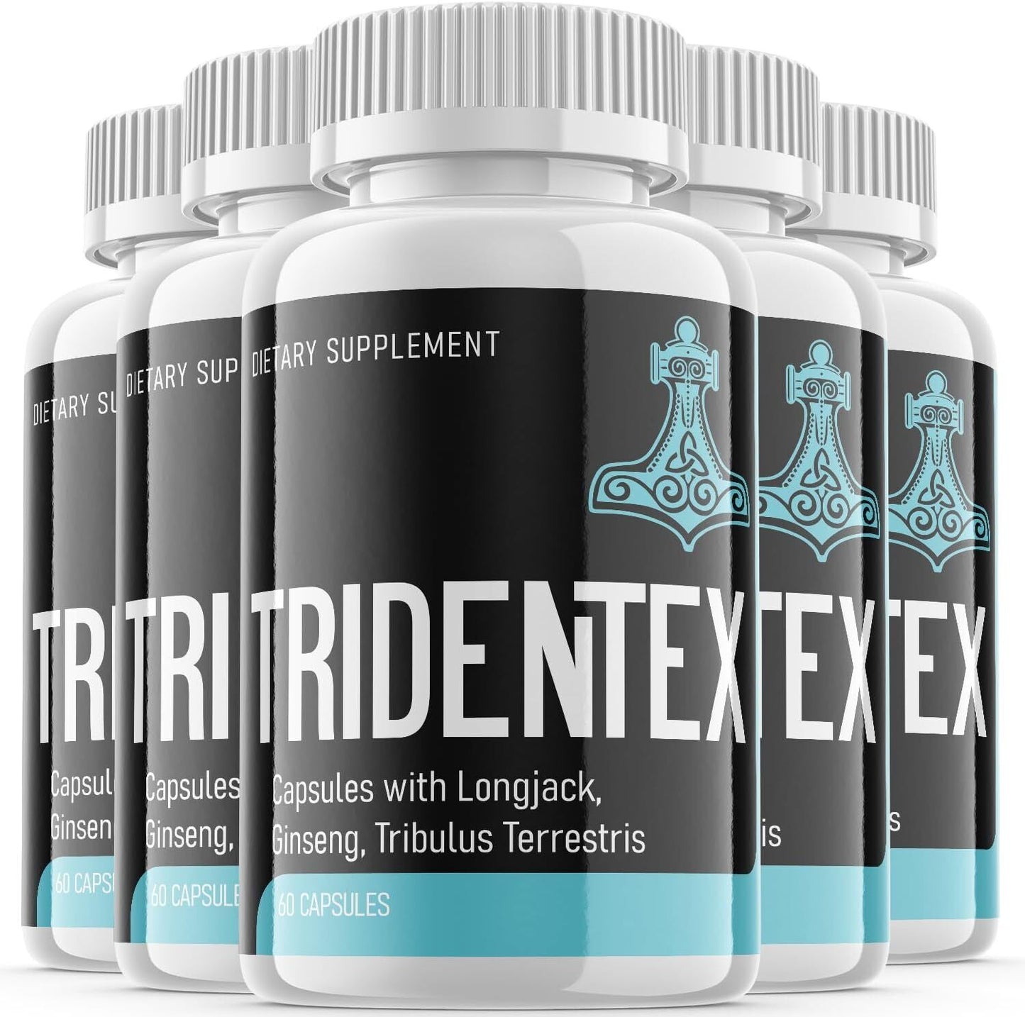 Tridentex Men Pills - Tridentex Male Vitality Support Supplement OFFICIAL -5Pack