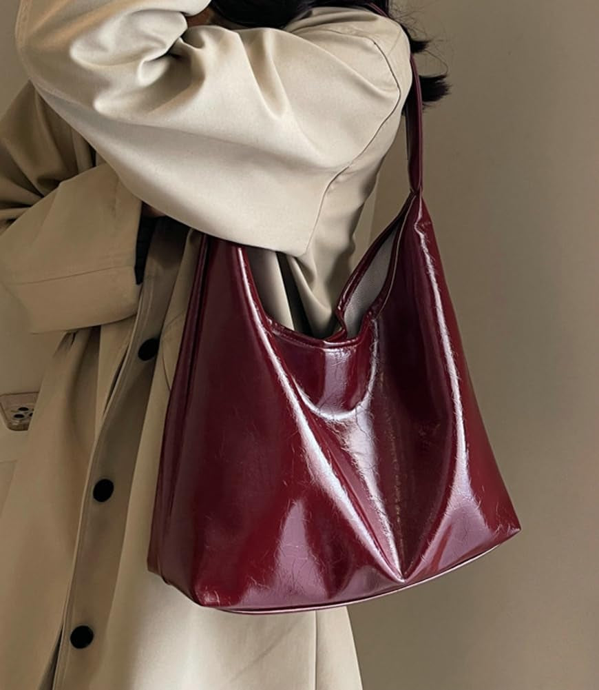 Women Tote Bags Soft Satchel Handbags PU Leather Tote Shoulder Bag Ladies Work Dating 2024