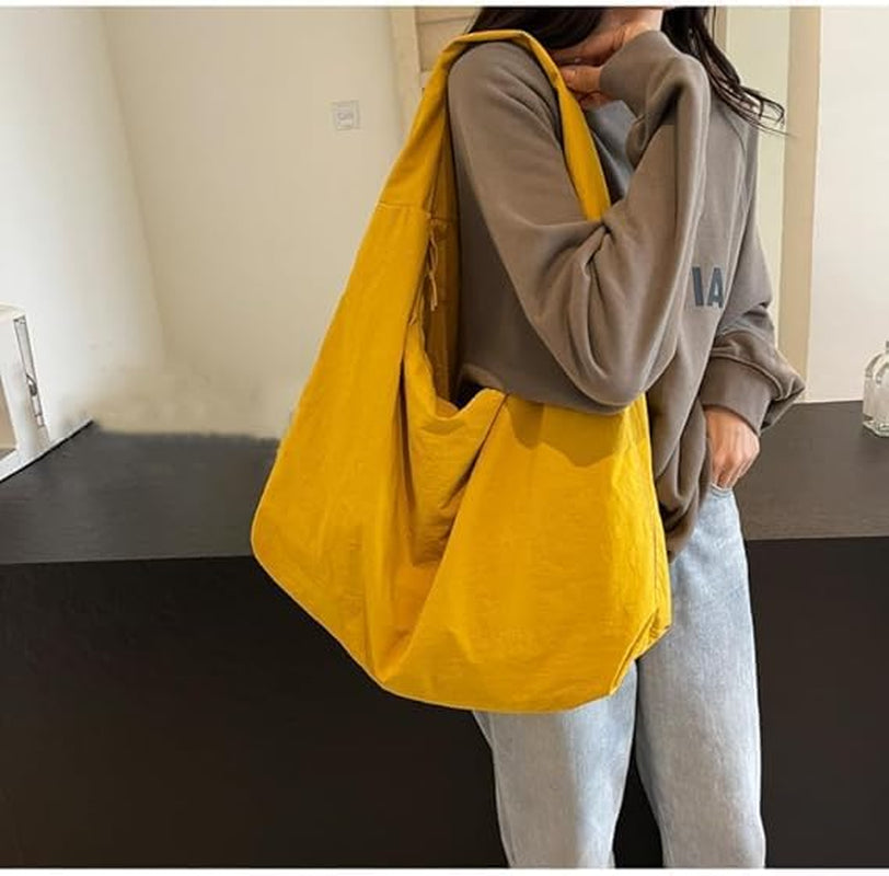 Women Solid Color Draped Tote Bag, Large Capacity Draped Tote Bag, Fashion Versatile Shoulder Purses