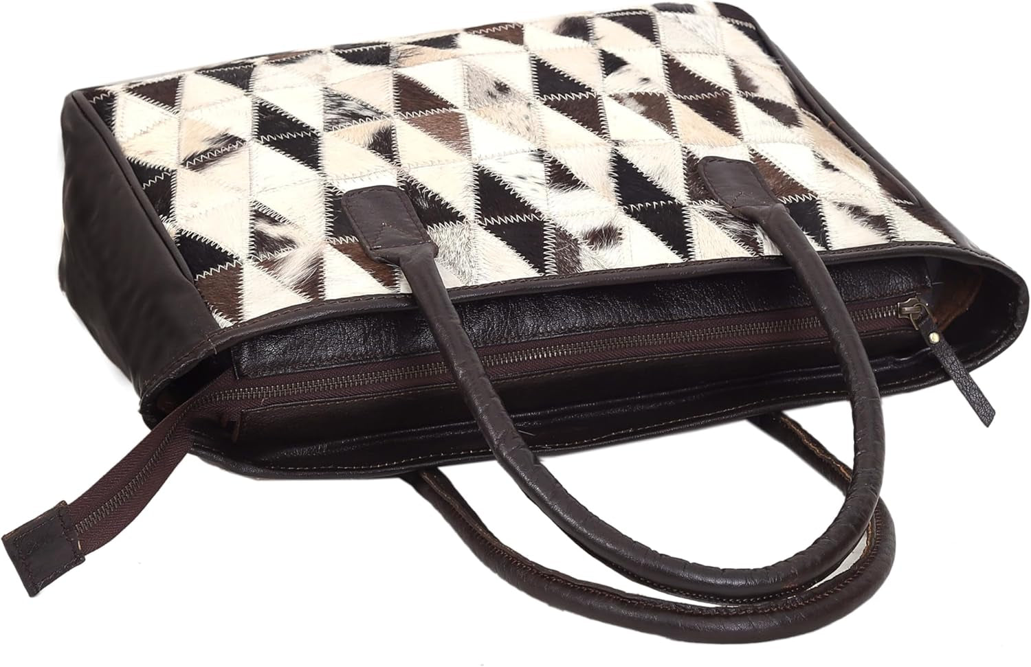 Leather Tote Handbag for Women – Stylo Classic Cowhide Shoulder Bag with Matching Clutch, Everyday & Gift Option