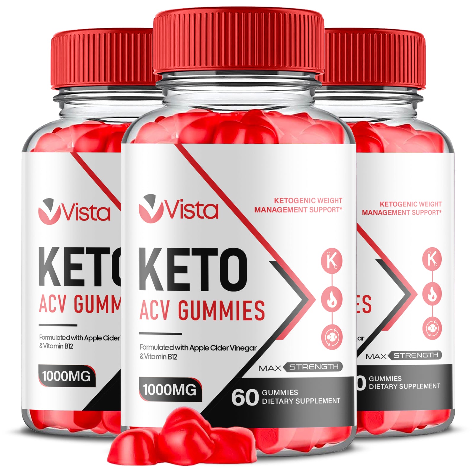 Vista Keto Gummies - Vista Keto ACV Gummys for Weight Loss OFFICIAL - 3 Pack