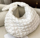 Essentiem - Puffer Tote Bag for Women, Puffer Bag, Quilted Purses, Quilted Puffer Tote Bag, Quilted Crossbody Bags for Women