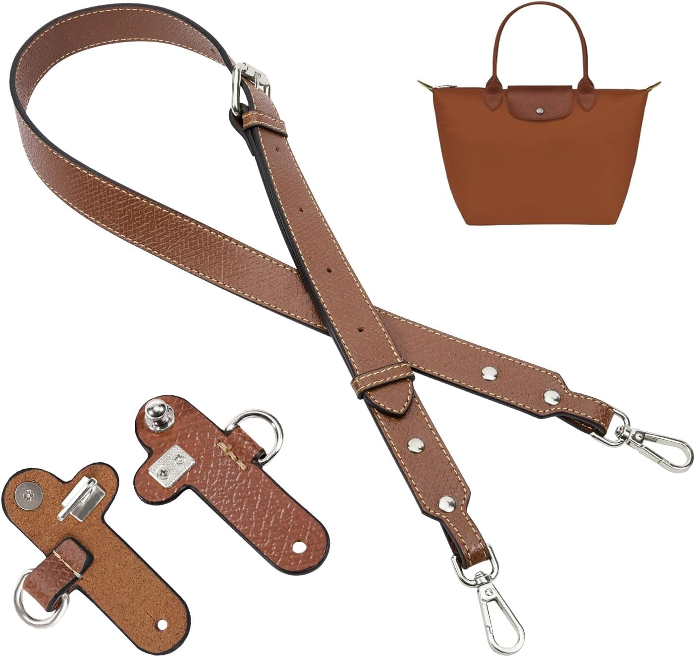 2025 Purse Straps Replacement, Leather Handbag Crossbody Shoulder Strap for S/M/L Tote Bag Women