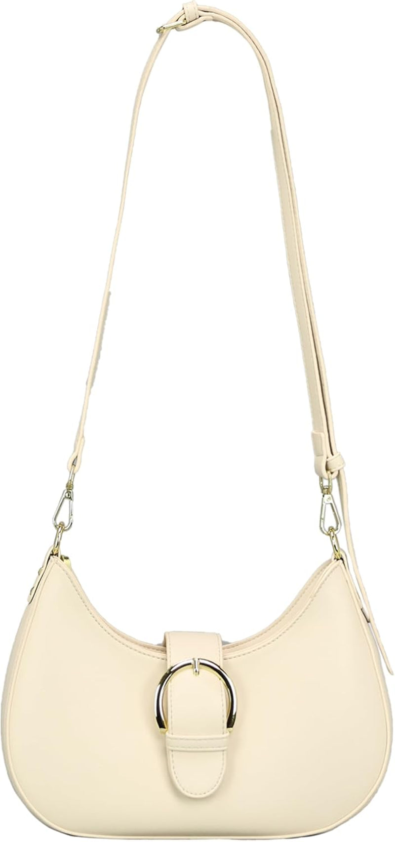 Crescent Bag for Women Small Shoulder Purses Leather Zip Handbag Crossbody Bags Cute Hobo Tote Bag