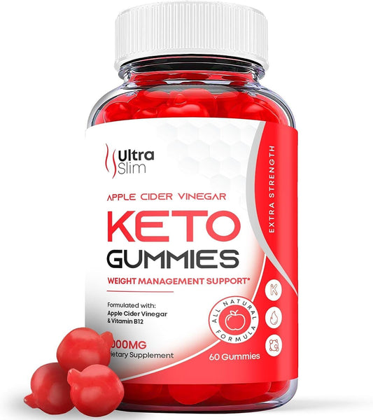 Ultra Slim Keto Gummies - Ultra Slim ACV Gummys for Weight Loss OFFICIAL -1 Pack