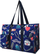 NGIL All Purpose Organizer 18" Large Utility Tote Bag 2019 Spring Collection (Nurse Navy)