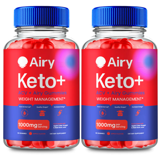 (2 Pack) Airy Keto ACV Gummies, Airy Weight Management Gummy (120 Gummies)