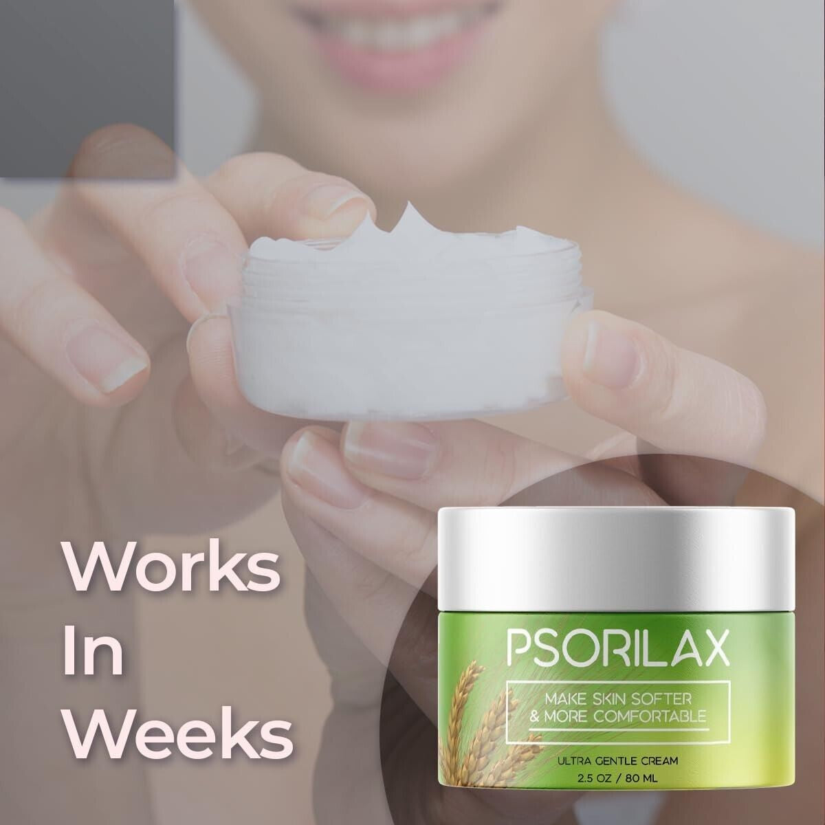 (1 Pack) Psorilax Anti-Aging Cream, Anti-Wrinkle & Moisturizing Skin Cream 2.5Oz