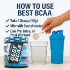 BPI Sports Best BCAA Powder - Muscle Recovery Support - Branched Chain Amino Acids | Building Blocks of Protein and Muscle - Post Workout Recovery – Hydration - Blue Raspberry, 30 Servings