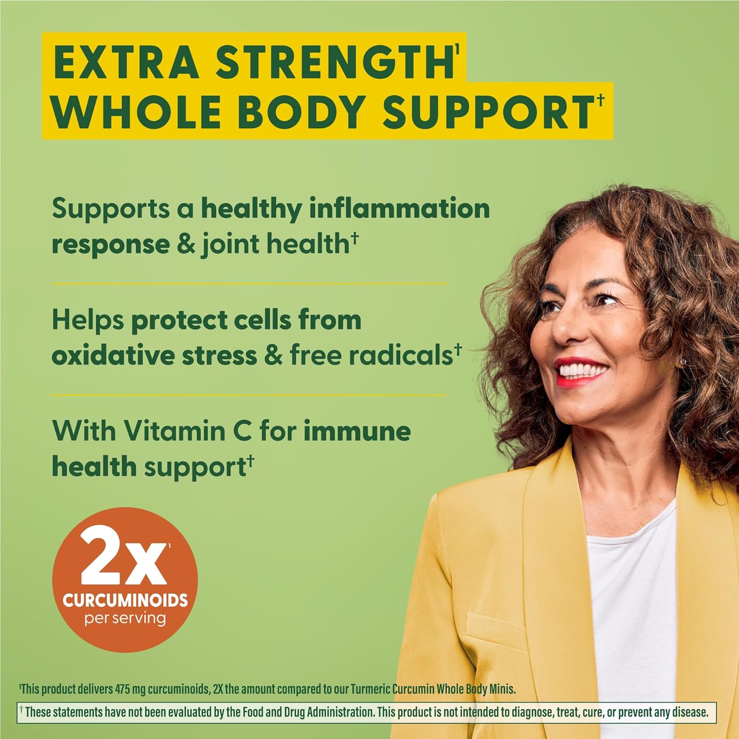 Megafood Whole Body Turmeric Curcumin Supplement - Turmeric Supplement with Black Pepper & Vitamin C - 475 Mg Curcuminoids per Serving - Antioxidant & Immune Support - Vegan - 120 Tablets, 60 Servings