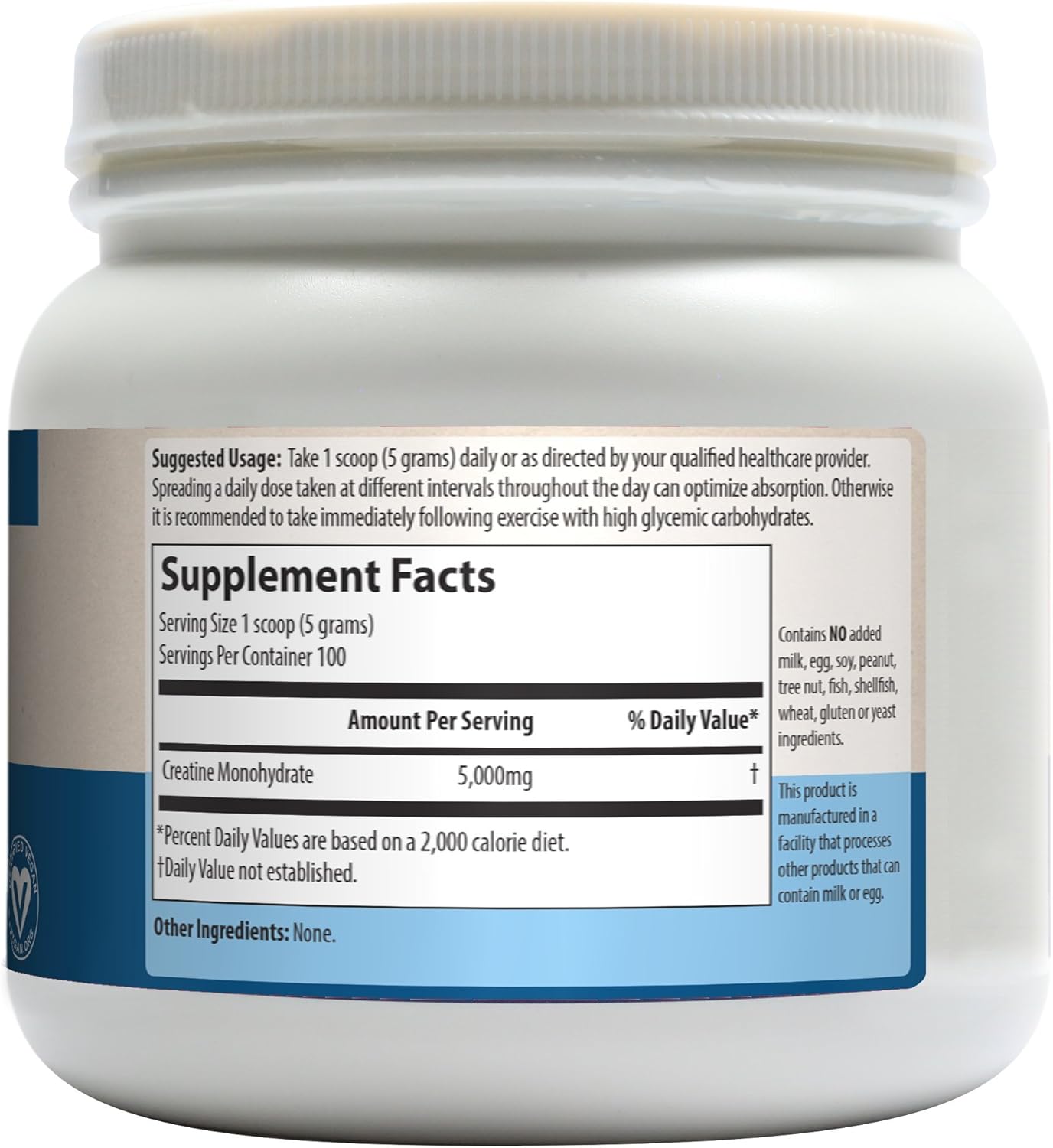 MRM Creatine Monohydrate 500, 1.1-Pound Plastic Jars (Pack of 6)