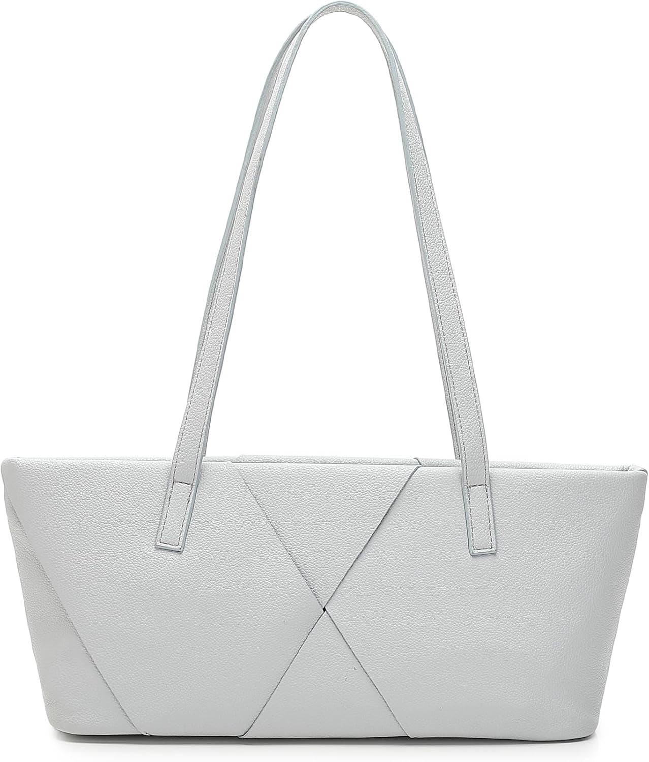 Women'S Fashion Versatile Knitted Large Capacity Zipper Long Tote Handheld Shoulder Bag