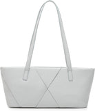 Women'S Fashion Versatile Knitted Large Capacity Zipper Long Tote Handheld Shoulder Bag