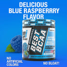 BPI Sports Best BCAA Powder - Muscle Recovery Support - Branched Chain Amino Acids | Building Blocks of Protein and Muscle - Post Workout Recovery – Hydration - Blue Raspberry, 30 Servings