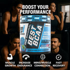 BPI Sports Best BCAA Powder - Muscle Recovery Support - Branched Chain Amino Acids | Building Blocks of Protein and Muscle - Post Workout Recovery – Hydration - Blue Raspberry, 30 Servings
