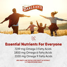 Barlean'S Organic Lignan Omega 3 Flaxseed Oil Liquid Supplement for Men and Women, Cold Press Flax Seeds, 7230Mg ALA Fatty Acid, Vegan and Gluten Free, 16 Oz