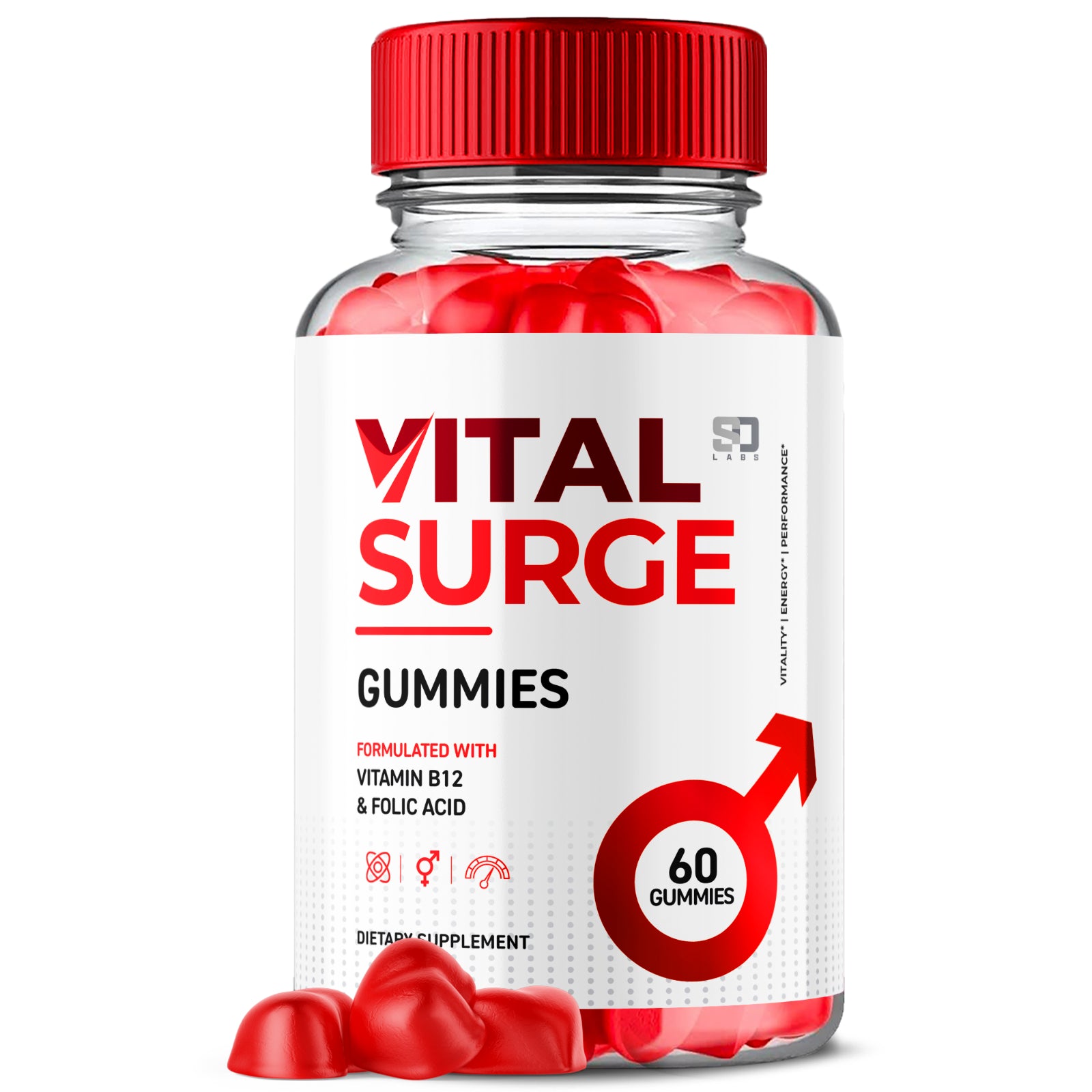 Vital Surge Gummies Supports Performance and Boosts Energy 60 Gummies