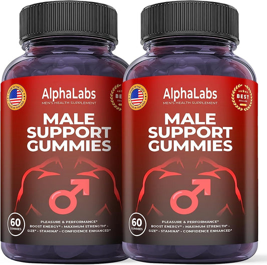 (2 Pack) - Alpha Labs Gummies - Male Enhancement Support Multivitamin - 120 Gums