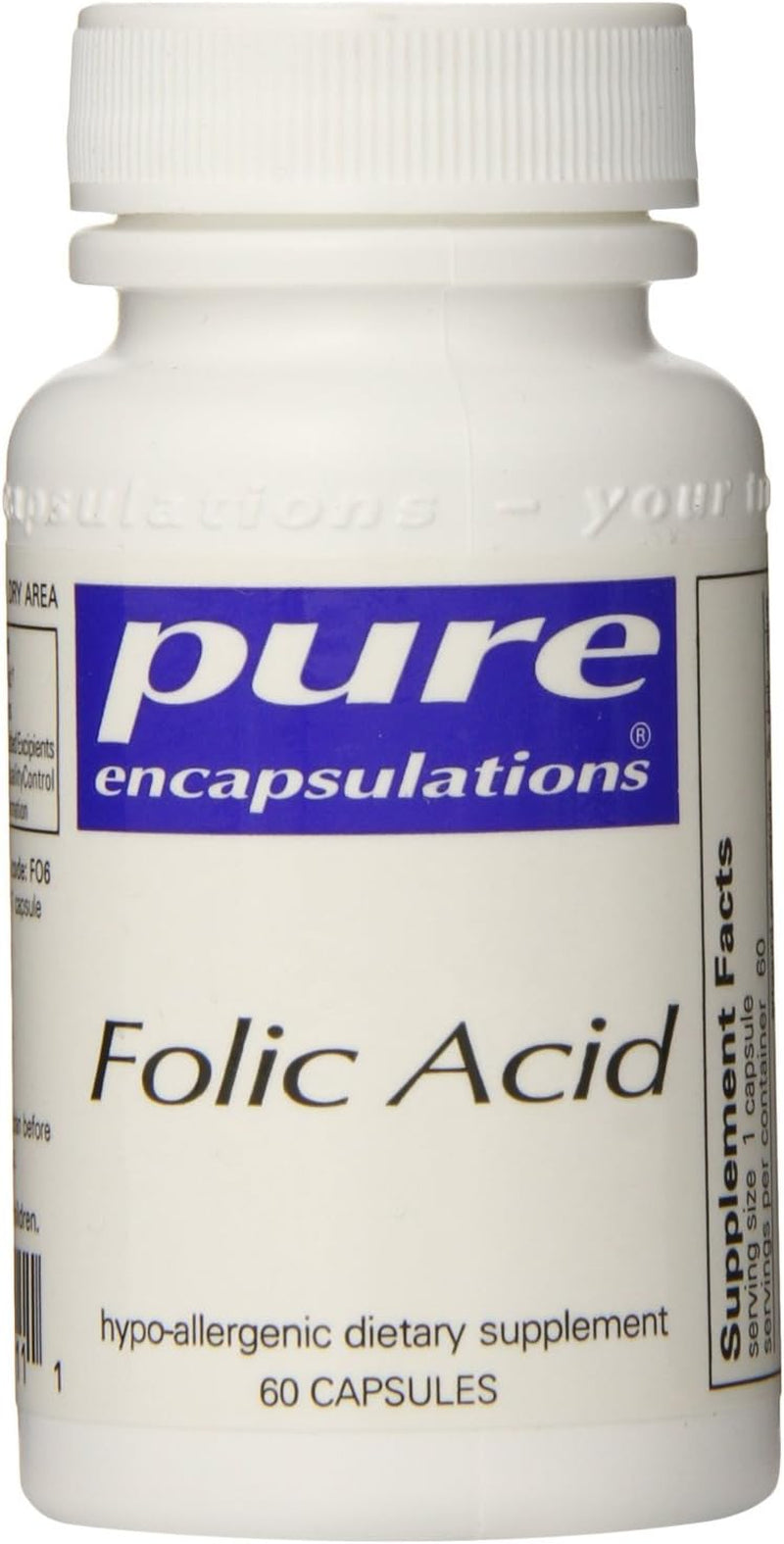 Folic Acid 800Mcg - Dietary Supplement (60 Capsules)