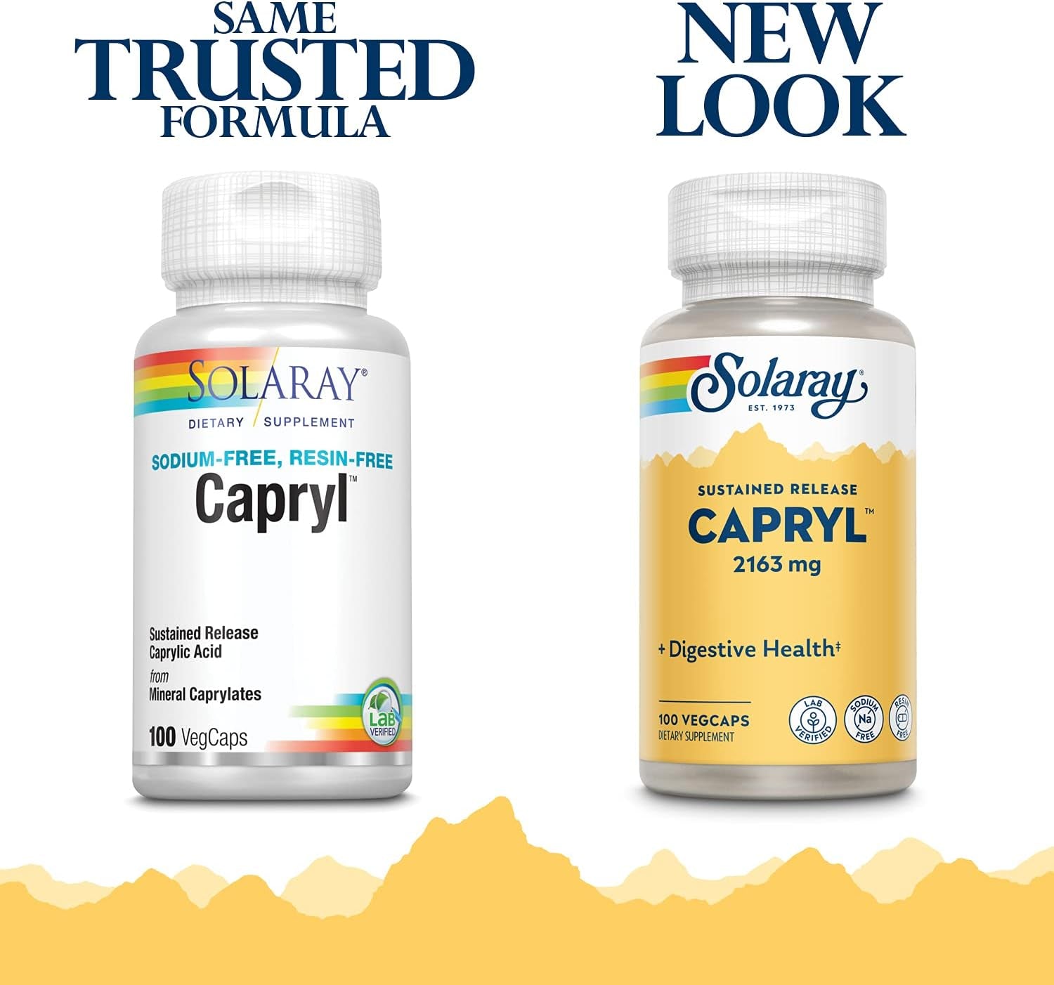 SOLARAY Capryl | Sustained Release Caprylic Acid | Healthy Gastrointestinal Tract Support | 16 Servings | 100 Vegcaps