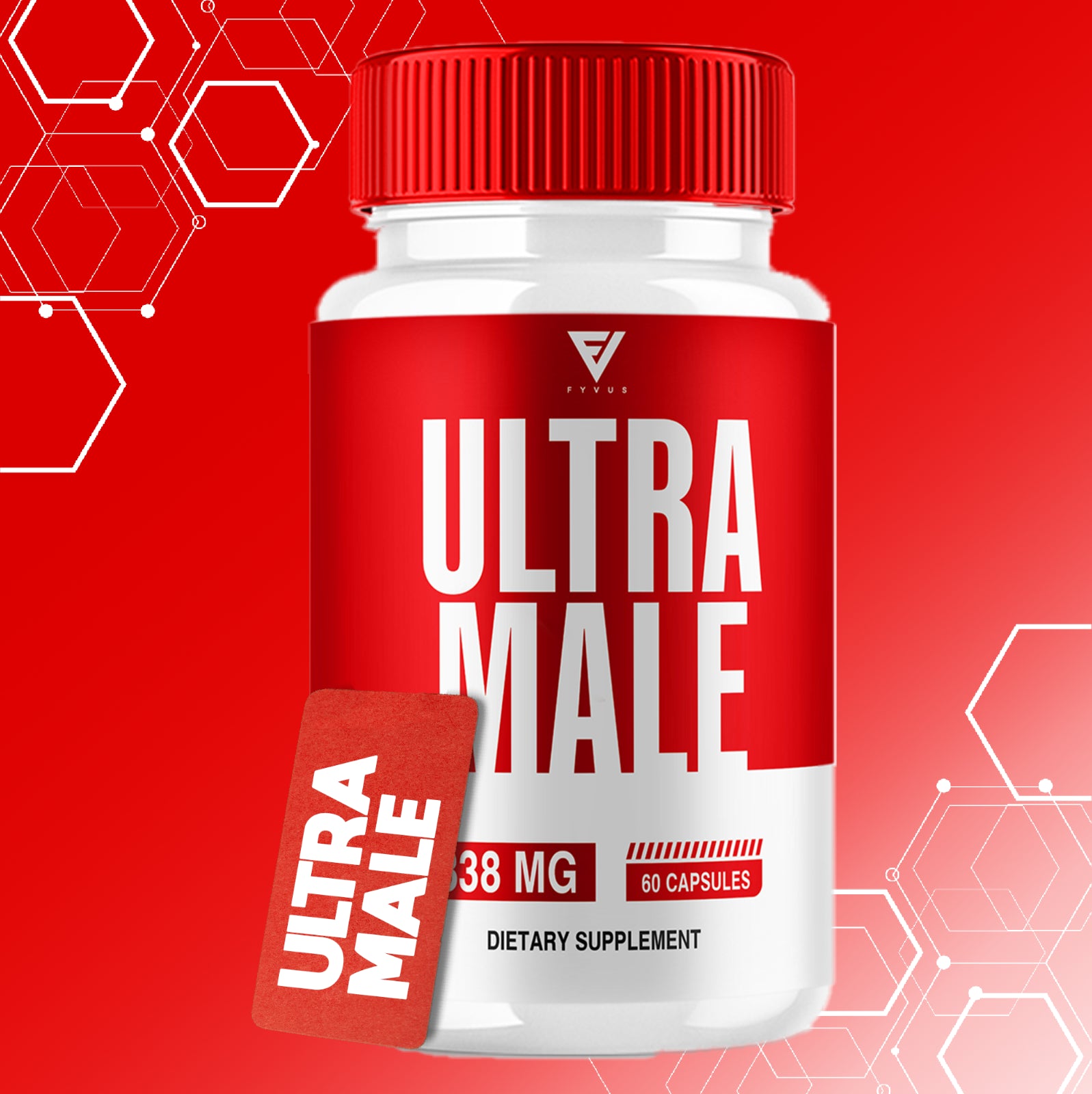 Ultra Male Capsules, Ultramale Vitality Booster Supplement for Men (60 Capsules)