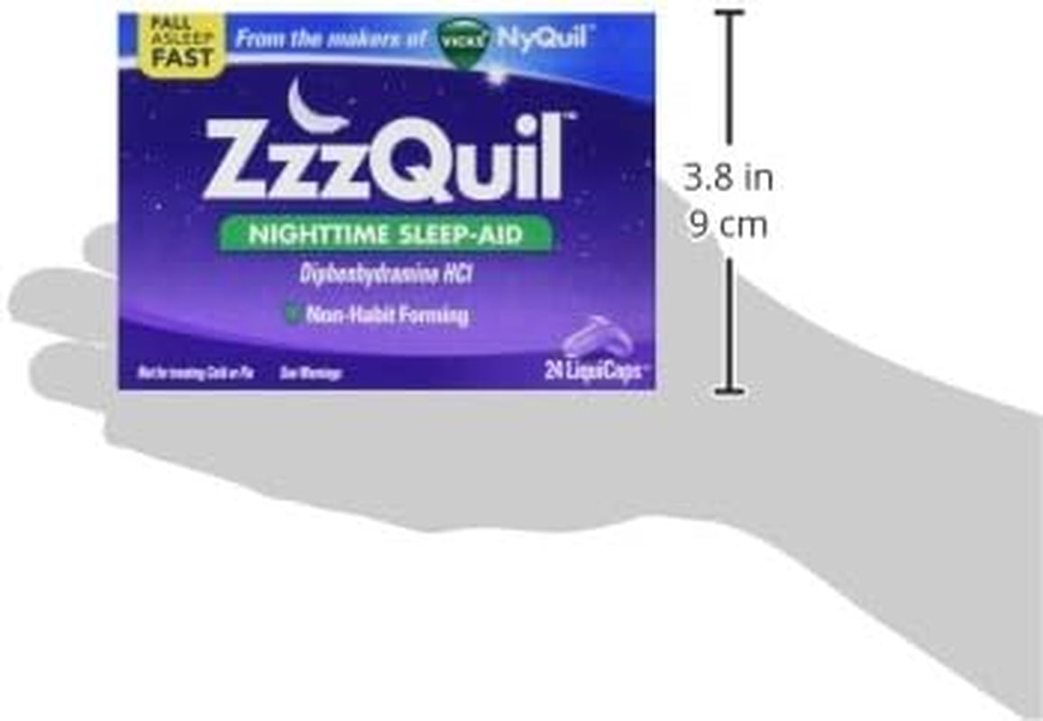 Zzzquil Nighttime Sleep Aid Liquicaps 24 Count