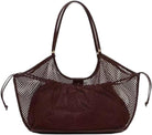 Crochet Tote Bag Women 2025 Summer Trendy Mesh Beach Bags Knitted Shoulder Purse Large Handbags Picnic Vacation