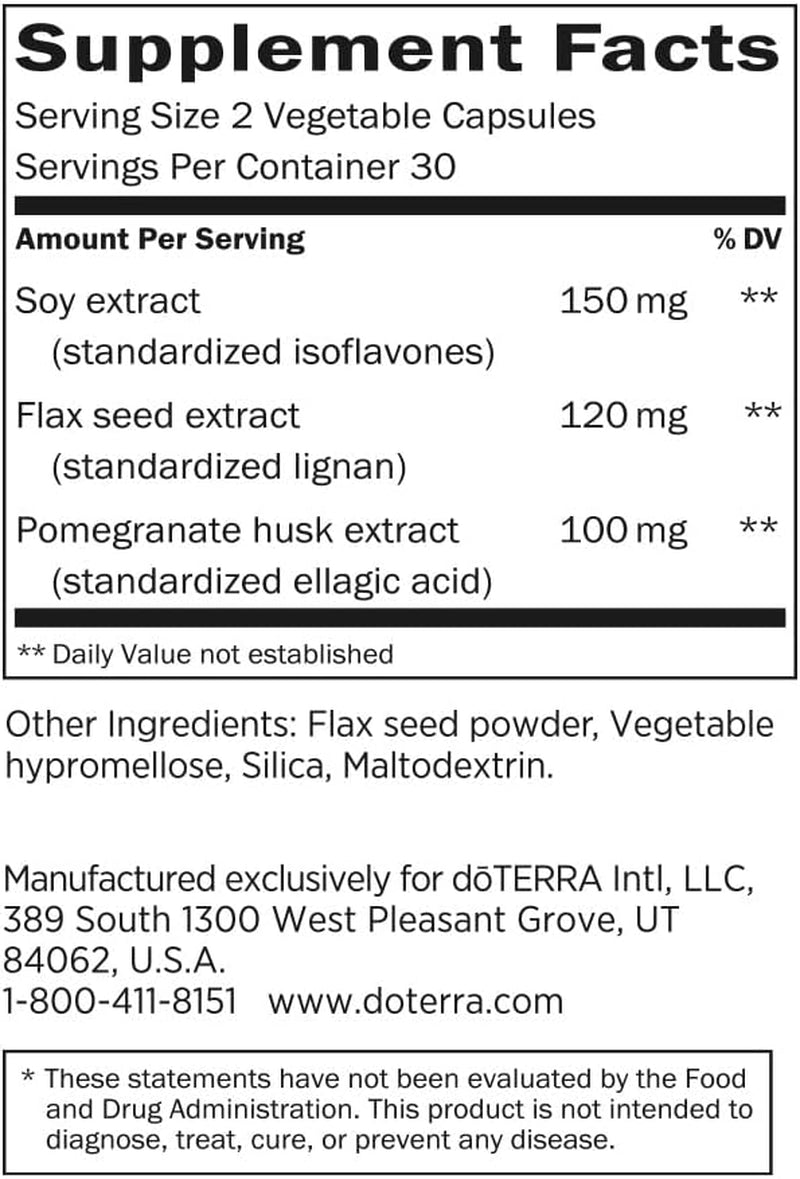 Doterra - Women'S Phytoestrogen Essential Complex - 60 Capsules