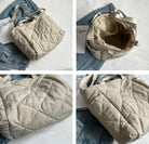 Women Quilted Tote Bag Puffer Hobo Handbag Lightweight Padding Shoulder Bag Nylon Padded Crossbody Purse